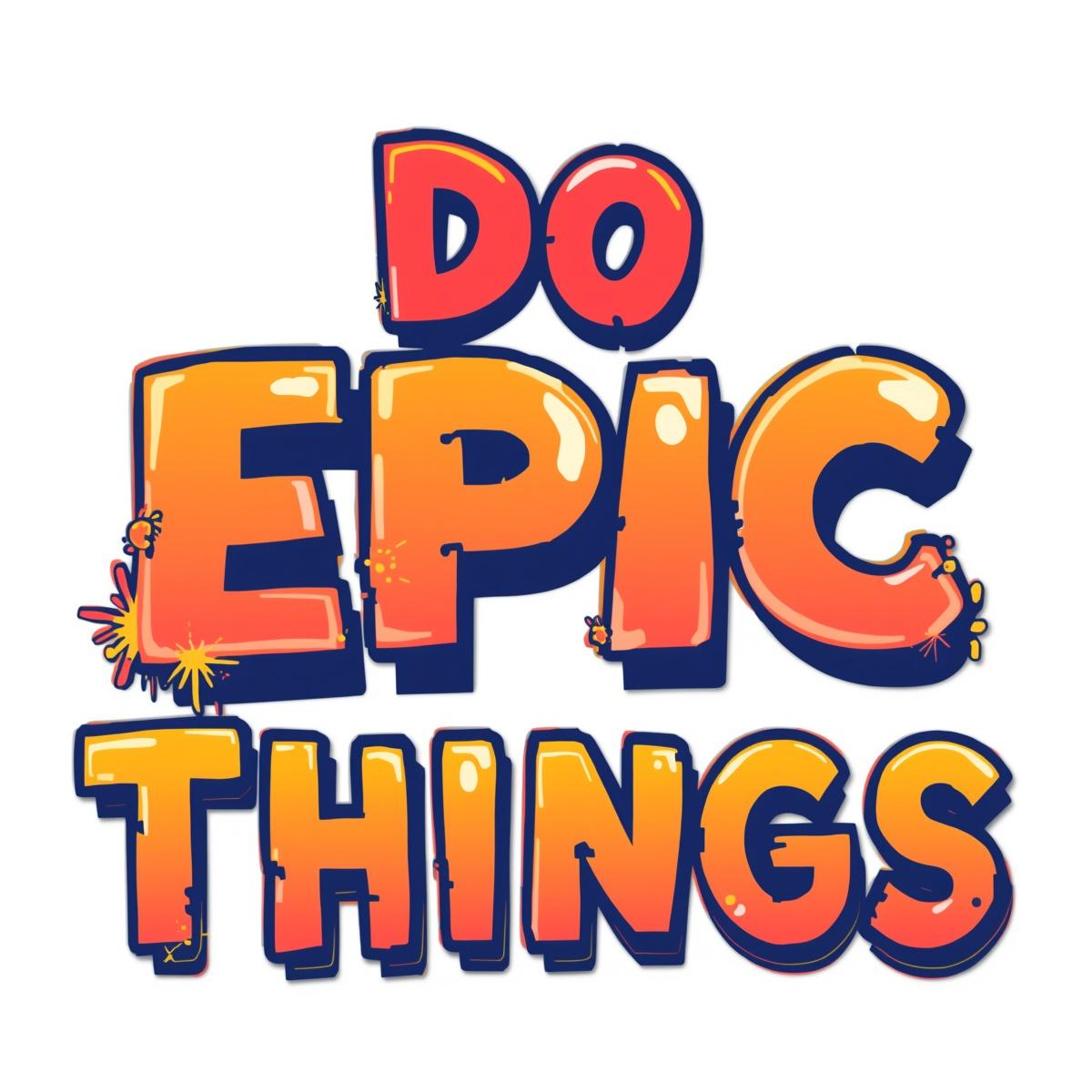 DO EPIC THINGS. short sleeve T-shirt